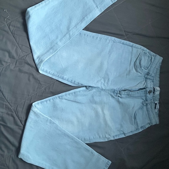 Cotton On Sky Blue Stretch Mom Jeans - Picture 1 of 3